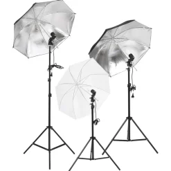 Fotostudioset met verlichtingsset, achtergrond en reflector>vidaXL Hot