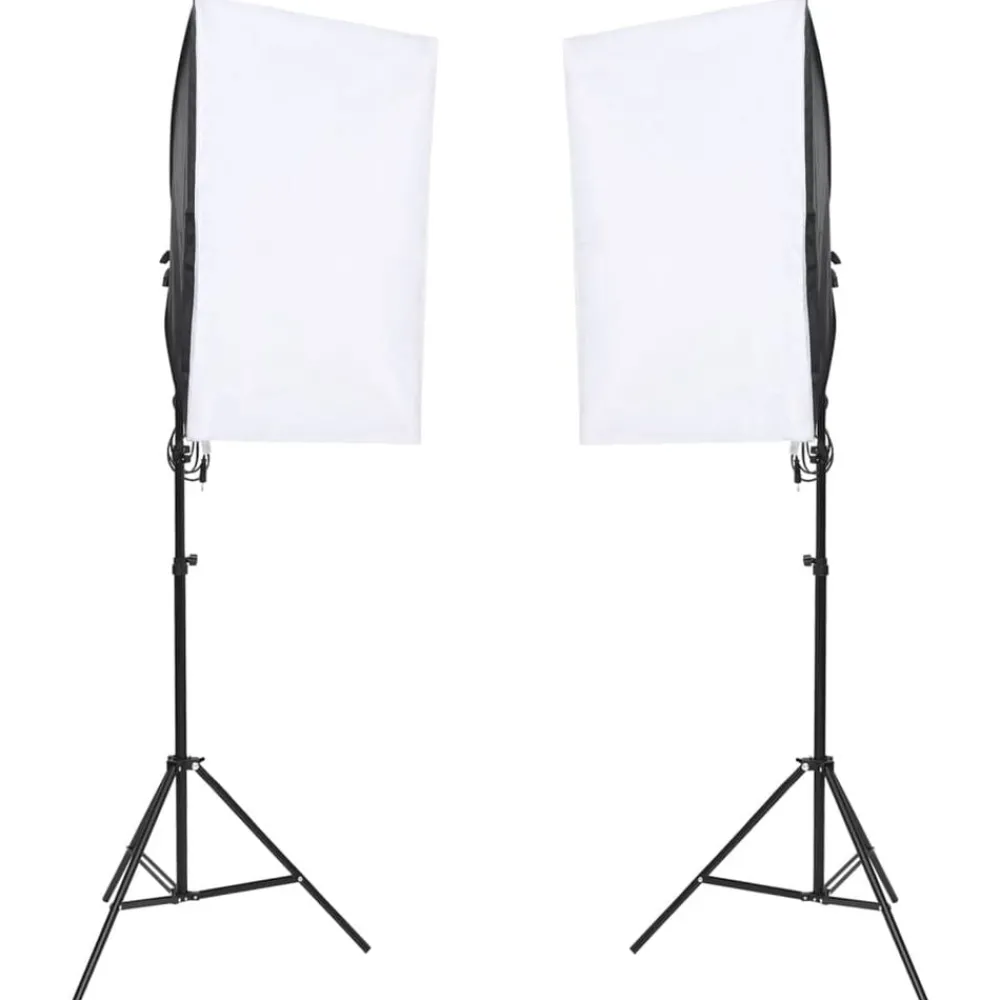 Fotostudioset met lichtset, achtergrondscherm en reflector>vidaXL Outlet