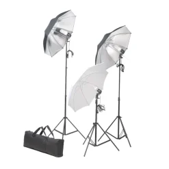 Camera & Optiek*vidaXL Fotostudioset met verlichtingsset en achtergrond Wit