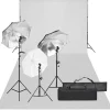 Camera & Optiek*vidaXL Fotostudioset met verlichtingsset en achtergrond