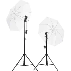 Camera & Optiek*vidaXL Fotostudioset met verlichtingsset, achtergrond en reflector Wit