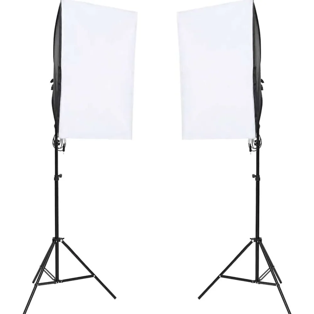 Camera & Optiek*vidaXL Fotostudioset met verlichtingsset en achtergrond
