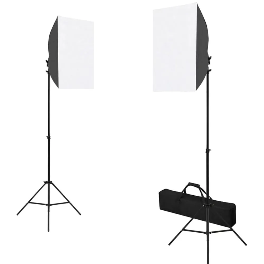Camera & Optiek*vidaXL Fotostudioset met softboxlampen en reflector