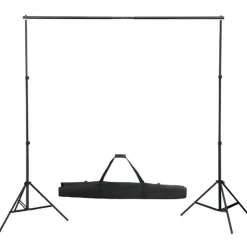 Fotostudioset met verlichtingsset, achtergrond en reflector><noscript><img width=