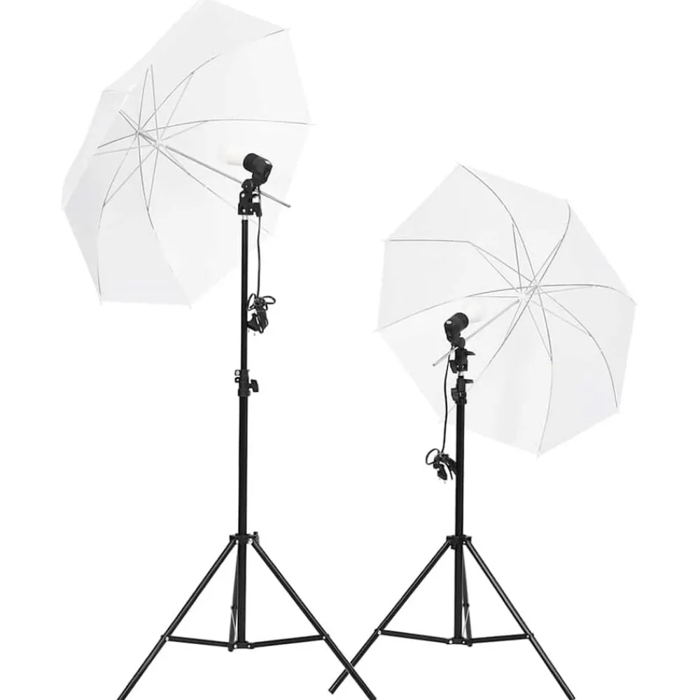 Camera & Optiek*vidaXL Fotostudioset met verlichtingsset en achtergrond