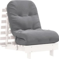Futon slaapbank met matras 60x206x11 cm massief grenenhout>vidaXL Clearance