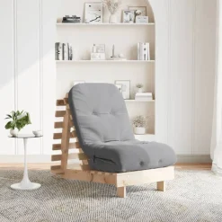 Futon slaapbank met matras 60x206x11 cm massief grenenhout>vidaXL Online