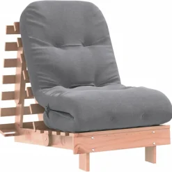 Futons*vidaXL Futon slaapbank met matras 60x206x11 cm massief douglashout Natuurlijk douglashout