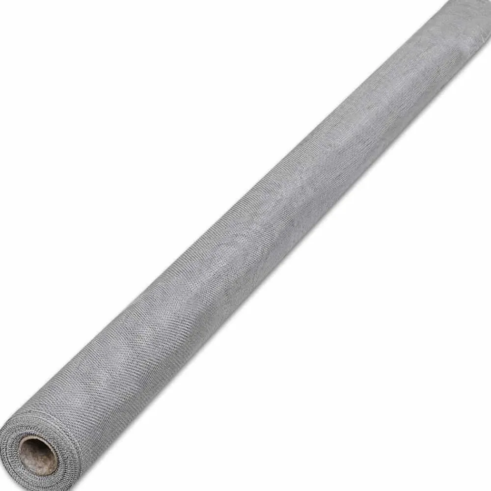 Tuinafscheidingen*vidaXL Gaas 100x500 cm aluminium zilverkleurig