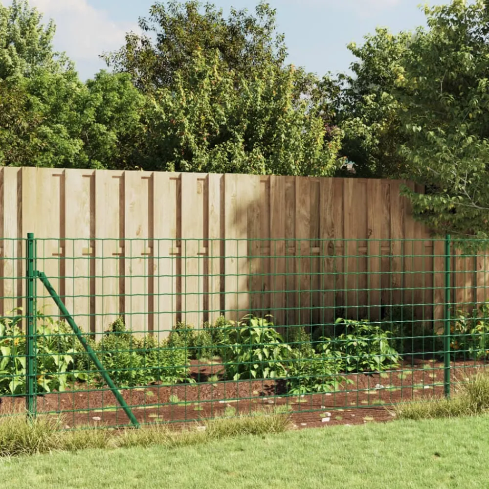 Tuinafscheidingen*vidaXL Gaashek met flens 1x10 m groen