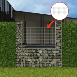 Gabion mand U-vormig 160x20x150 cm staal>vidaXL Sale