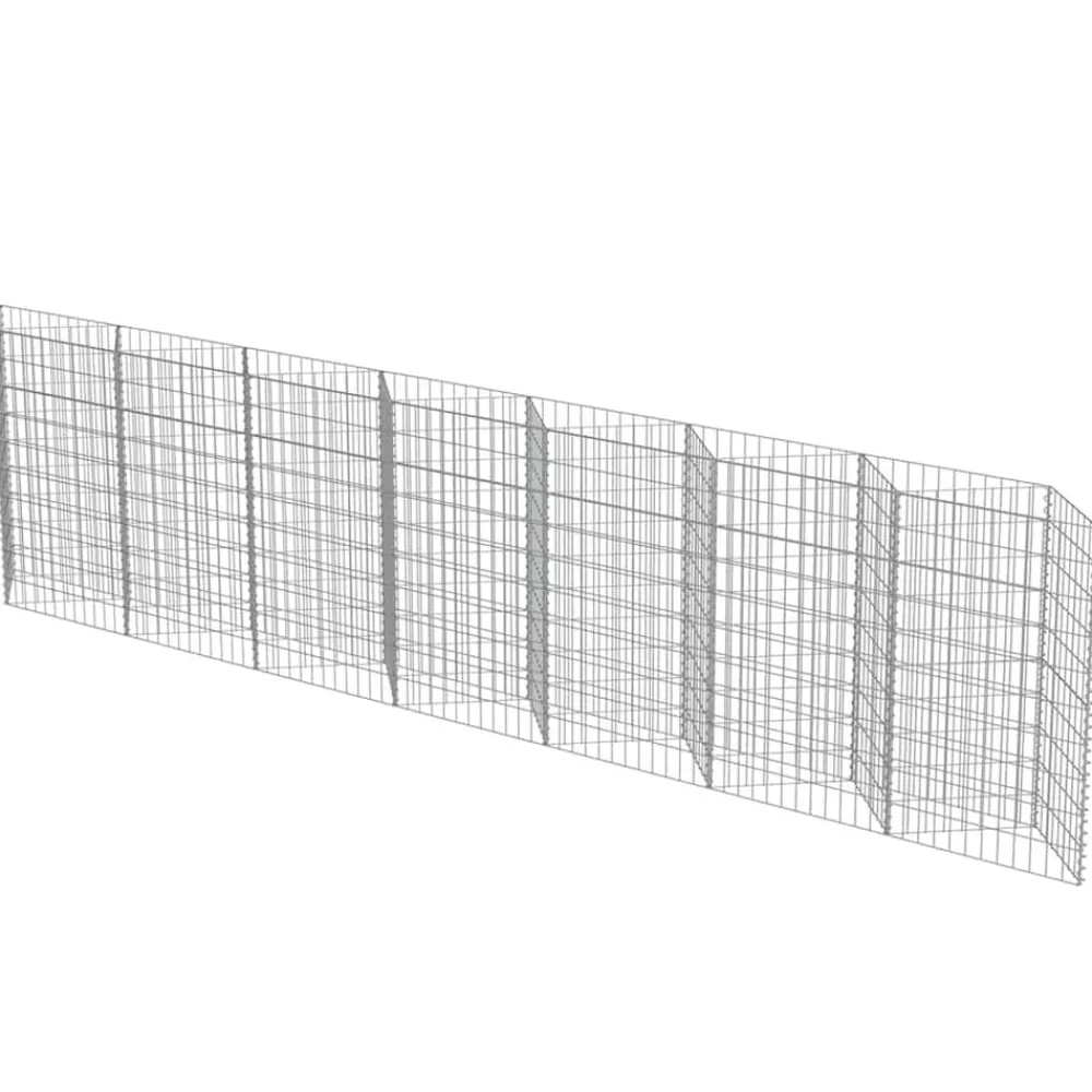Tuinafscheidingen*vidaXL Gabion mand 450x30x100 cm gegalvaniseerd staal