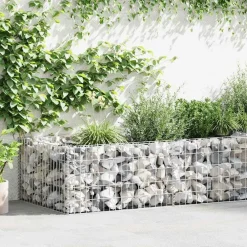 Tuinafscheidingen*vidaXL Gabion plantenbak 180x90x50 cm gegalvaniseerd staal