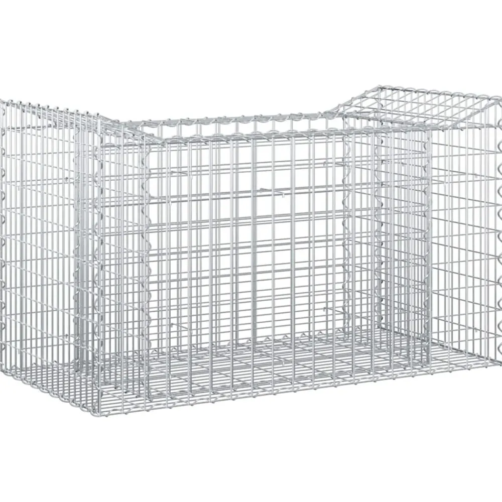 Gabion Verhoogd Bed Zilver 50 x 100 x 60 cm>vidaXL Discount