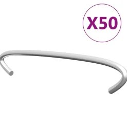 Tuinafscheidingen*vidaXL Gabionhaken 50 st 10 cm gegalvaniseerd staal