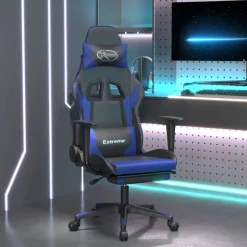 Gamestoel met voetensteun kunstleer>vidaXL Outlet