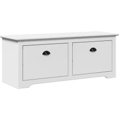 Bankjes*vidaXL Gangbank BODO 114x40x45 cm Wit
