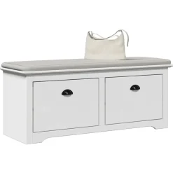 Bankjes*vidaXL Gangbank BODO 114x40x45 cm Wit