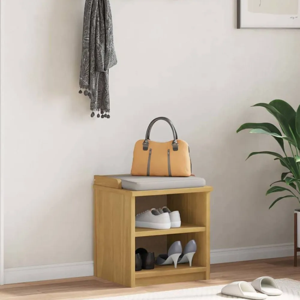 Gangbankje SANDNES 45x40x50 cm massief grenenhout>vidaXL Hot