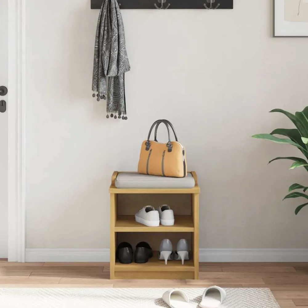 Gangbankje SANDNES 45x40x50 cm massief grenenhout>vidaXL Hot