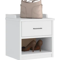 Gangbankje SANDNES 45x40x50 cm massief grenenhout>vidaXL New