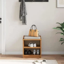 Bankjes*vidaXL Gangbankje SANDNES 45x40x50 cm massief grenenhout Acaciahouten afwerking