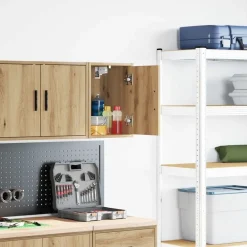 Industriële Opslag*vidaXL Garage wandkast bewerkt hout ambachtelijk eiken artisanaal eikenkleurig