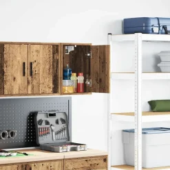 Garage wandkast bewerkt hout>vidaXL New