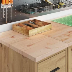 Garagekast 30x51x85 cm massief grenenhout artisan eikenkleurig><noscript><img width=