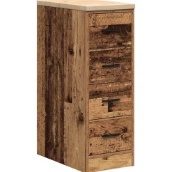 Industriële Opslag*vidaXL Garagekast 30x51x85 cm massief grenenhout Oud hout