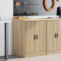 Garagekast 60x51x85 cm massief grenenhout kleurig>vidaXL Outlet
