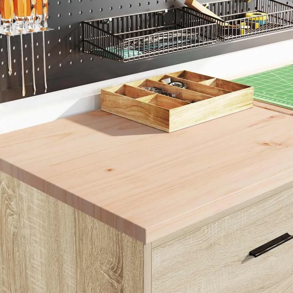Industriële Opslag*vidaXL Garagekast 60x51x85 cm massief grenenhout kleurig Sonoma eiken