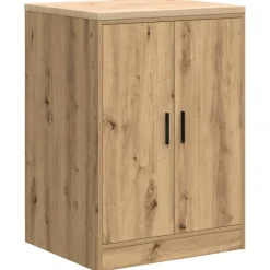 Industriële Opslag*vidaXL Garagekast 60x51x85 cm massief grenenhout artisan eikenkleurig artisian oak