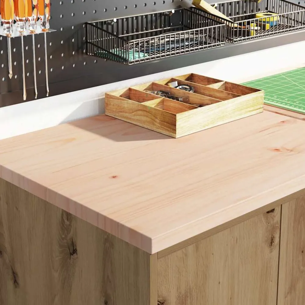Industriële Opslag*vidaXL Garagekast 60x51x85 cm massief grenenhout artisan eikenkleurig artisian oak