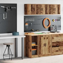 Garagekasten 2 st bewerkt hout>vidaXL Sale