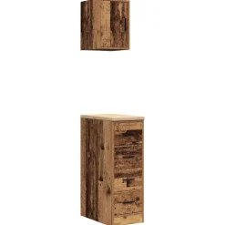 Garagekasten 2 st bewerkt hout>vidaXL New