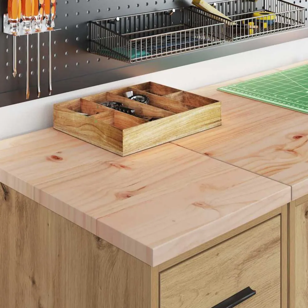 Garagekasten 2 st bewerkt hout ambachtelijk eikenhout>vidaXL Online
