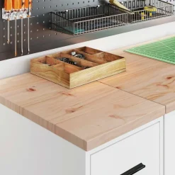 Industriële Opslag*vidaXL Garagekasten 2 st spaanplaat Wit
