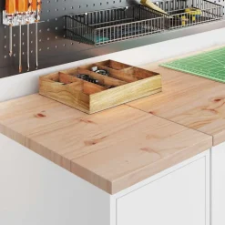 Industriële Opslag*vidaXL Garagekasten 2 st spaanplaat Wit