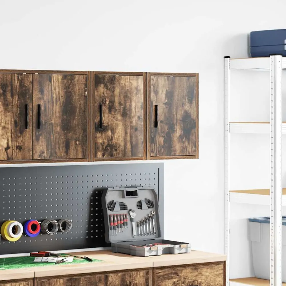 Garagewandkasten 2 st Spaanplaat hout>vidaXL Online