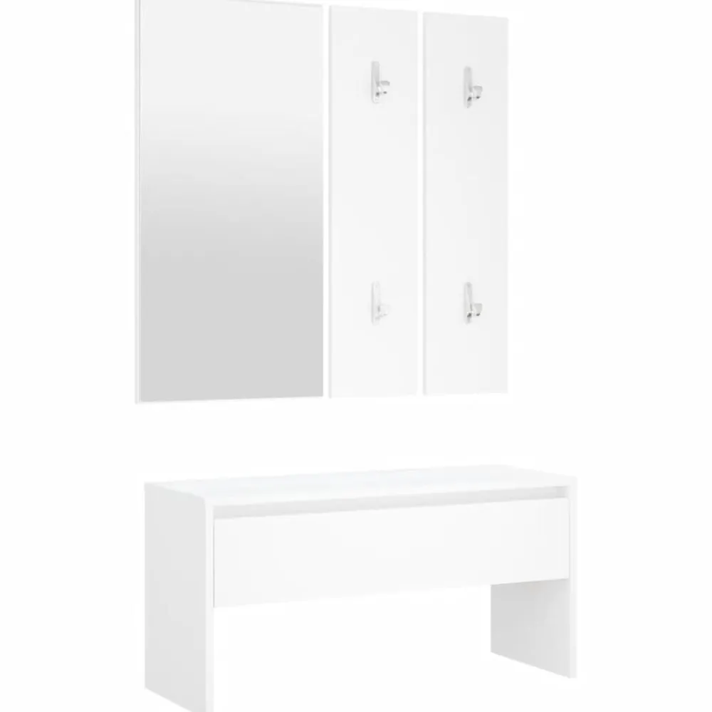 Garderobe set bewerkt hout>vidaXL Discount