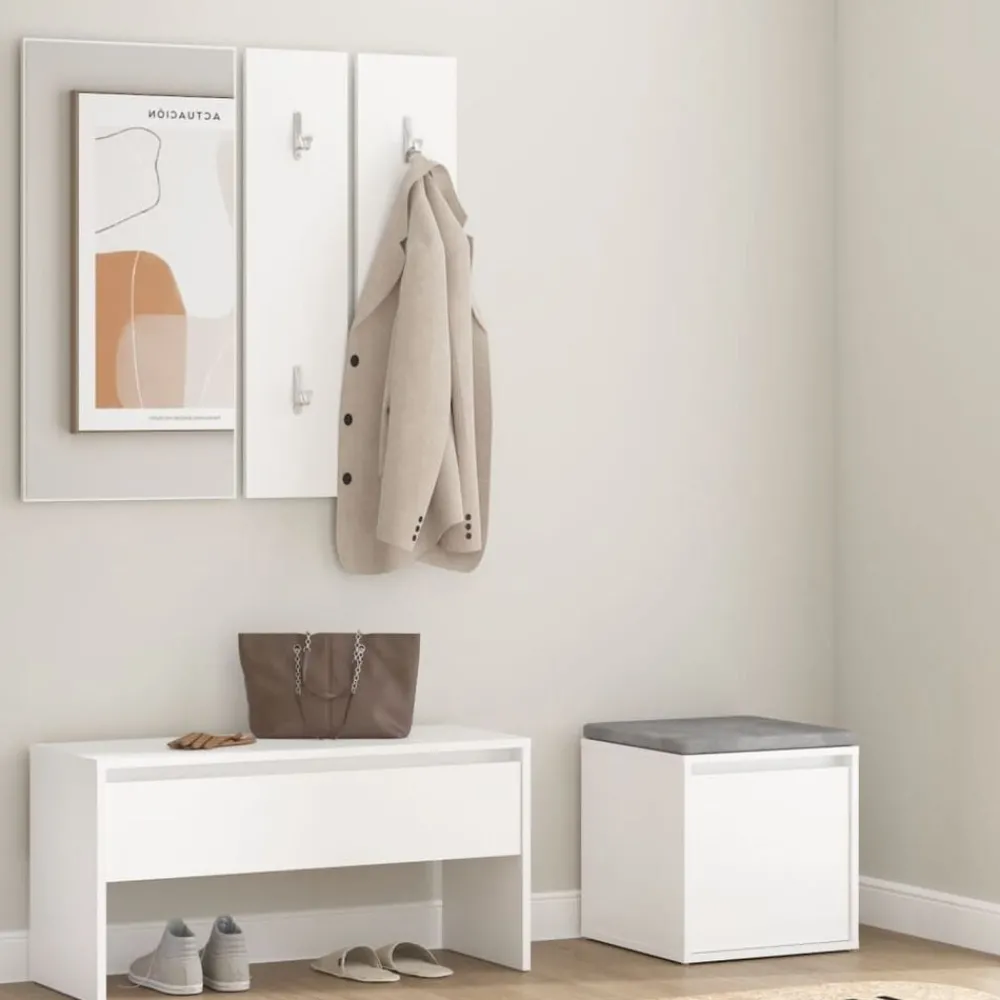 Garderobe set bewerkt hout>vidaXL