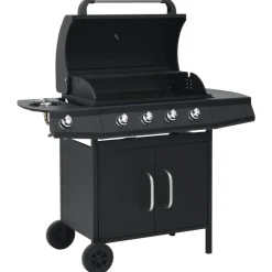 Gasbarbecue 4+1 kookzone staal>vidaXL Sale
