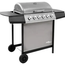 Gasbarbecue met 6 branders kleurig>vidaXL New