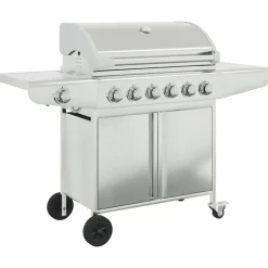 Keuken & Eetkamer*vidaXL Gasbarbecue met 7 branders roestvrij staal zilverkleurig