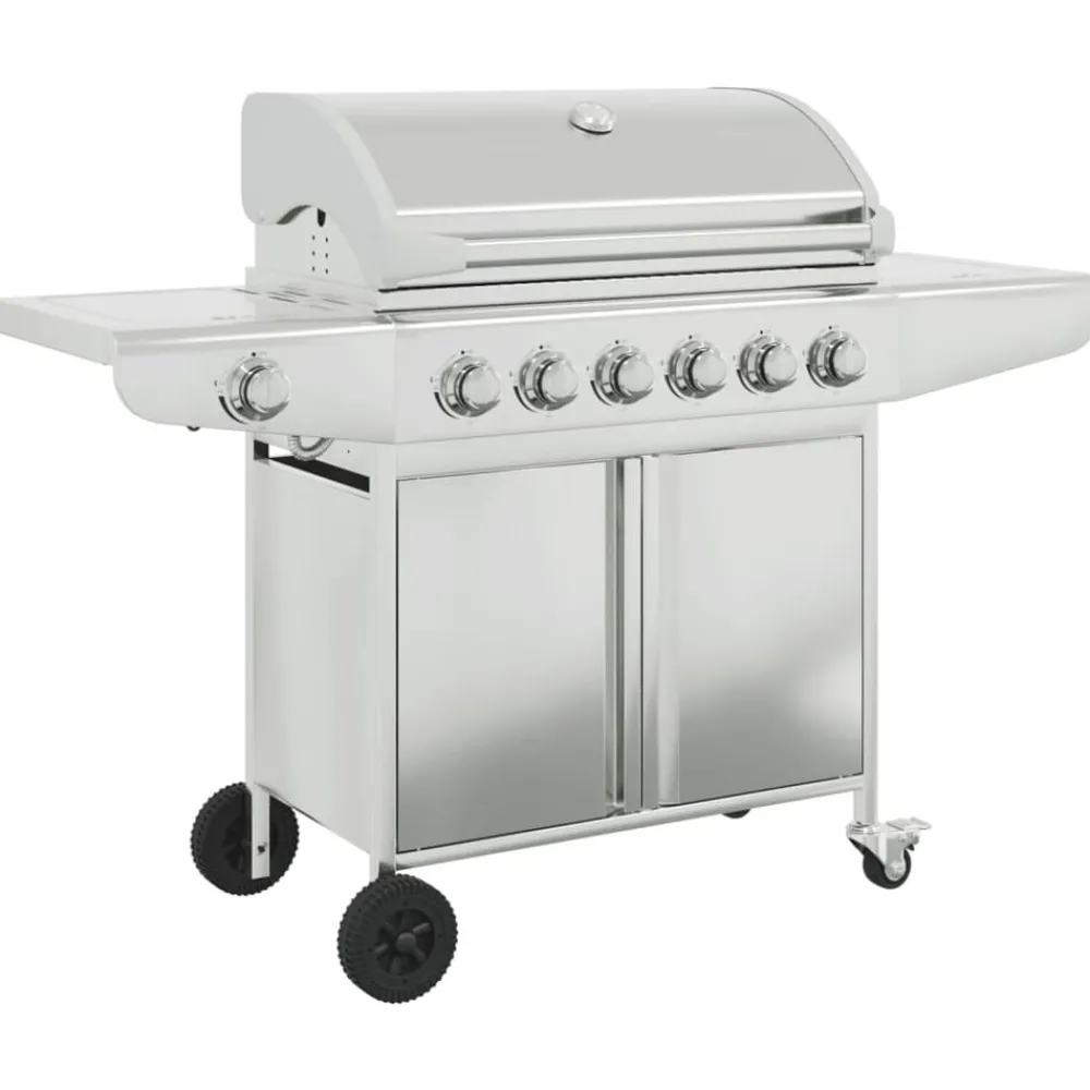 Keuken & Eetkamer*vidaXL Gasbarbecue met 7 branders roestvrij staal zilverkleurig
