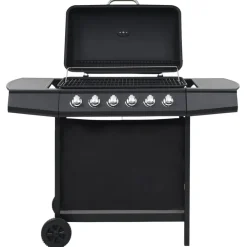 Gasbarbecue met 6 kookzones staal>vidaXL Hot