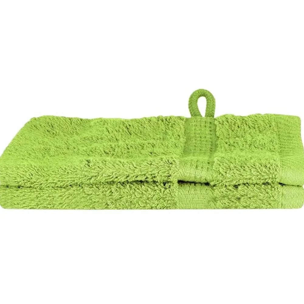 Linnengoed*vidaXL Gastendoek SOLUND 2 pcs 15 x 21 cm 550 gsm groen
