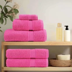 Linnengoed*vidaXL Gastendoek SOLUND 2 pcs 15 x 21 cm 550 gsm Roze