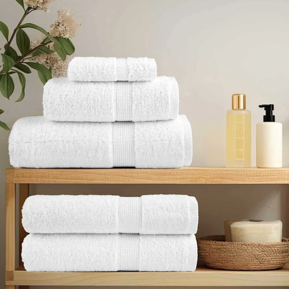Linnengoed*vidaXL Gastendoek SOLUND 2 pcs 15 x 21 cm 550 gsm Wit